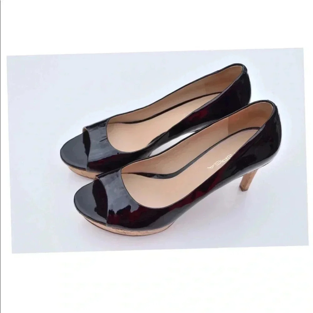 Via Spiga peep toe pumps